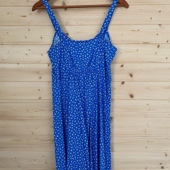 NEW Banana Republic XS Blue Floral Patterned Lightweight Stylish Sundress - Picture 4 of 10